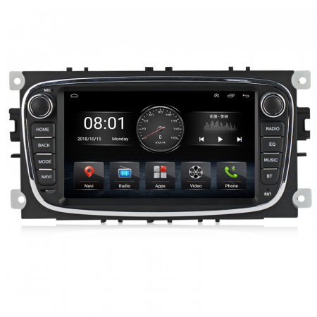 Mondeo (2007-2010) - (Resigilata) Navigatie dedicata Ford Mondeo Focus S Max Transit Tourneo, 1GB RAM 16GB ROM, Android 13,Aplicatii , Waze , Wi Fi , Usb , Bluetooth , Mirrorlink