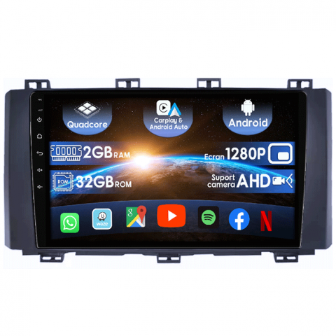 Seat - (Resigilata) Navigatie dedicata Ateca 2016-2022, 2GB RAM 32GB ROM, Quad Core, Display 9" IPS Full HD, Carplay&Android Auto, Android 14, Suport camere AHD