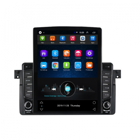 Rover - Navigatie dedicata BMW E46 1998-2005, Tesla Style, Android13, Display 9.7 inch, 4 GB RAM, 64 GB ROM, Procesor Octa Core, Internet, Aplicatii, Waze, Wifi, USB,Bluetooth, Camera marsari