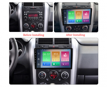Navigatie dedicata Suzuki Grand Vitara 2005-2015, 4GB RAM 64GB ROM, Octacore, Android 13, Display QLED 9", DSP, Carplay, Android Auto, Internet, Youtube, Waze, WIFI, Bluetooth [2]
