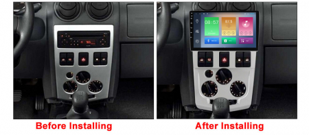 Navigatie dedicata Renault&Dacia 2004-2009, 4GB RAM 32GB ROM, Octacore, Android 14, Display QLED 1K 9", DSP, Carplay&Android Auto, SIM 4G, Bluetooth, Ventilator Activ [2]