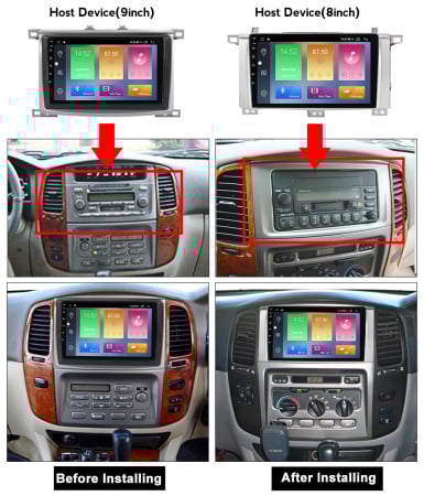 (Resigilata) Navigatie dedicata Toyota Land Cruiser 2005, 2GB RAM 32GB ROM, Quad Core, Display 10.1" IPS Full HD, Carplay, Android 13, Bluetooth, Magazin Play, Suport camere AHD [2]