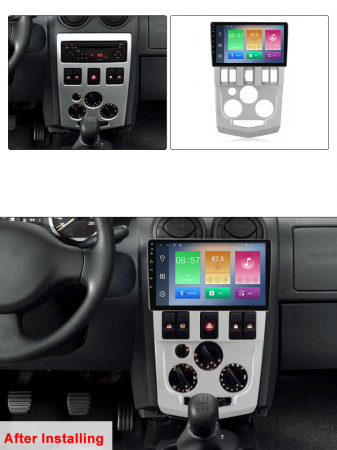Navigatie dedicata Renault&Dacia 2004-2009, 4GB RAM 32GB ROM, Octacore, Android 14, Display QLED 1K 9", DSP, Carplay&Android Auto, SIM 4G, Bluetooth, Ventilator Activ [5]