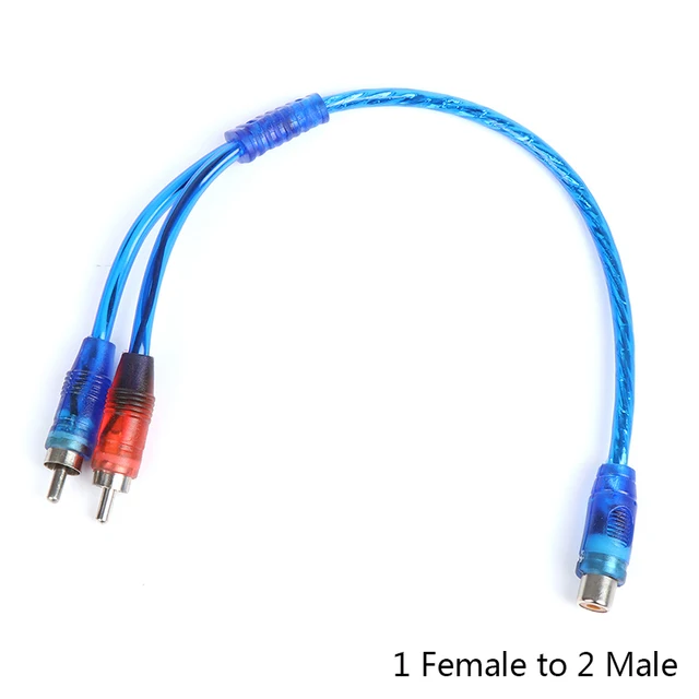 Adaptor audio stereo, Splitter, conector de fir dublu cap pentru amplificator AUX auto [1]