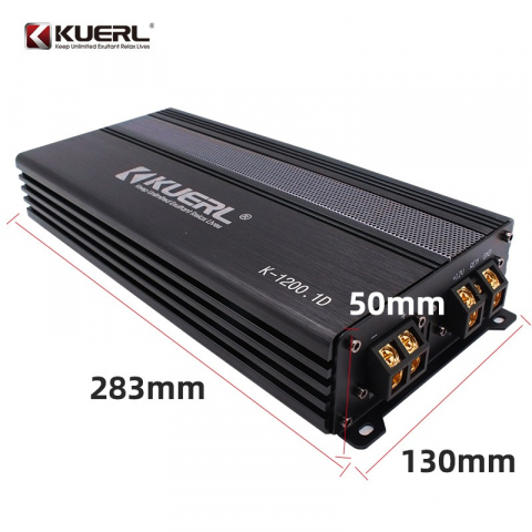 Amplificator Auto K-1200 1D, clasa AB  4 canale, 12V, DC 12V, 17HZ-180KHZ, 90dB [1]