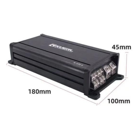 Amplificator Auto K-1004, clasa AB 1999-2009, 4 canale, 100W*4, 12V, DC 12V, 10HZ-20KHZ, 96dB [1]