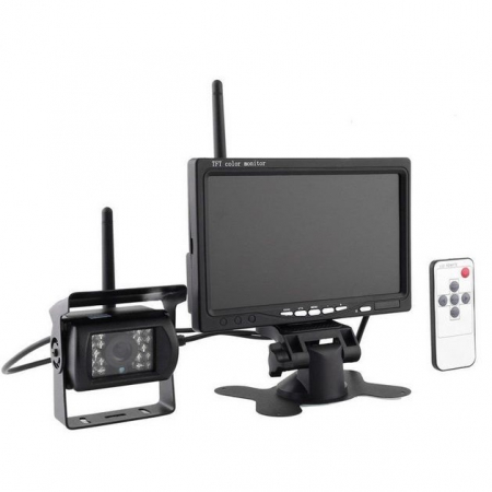 Camera video marsarier si monitor de 7inch pentru autoutilitare / masini, wireless NAVI-IT, rezistenta la apa si praf - Universal [3]