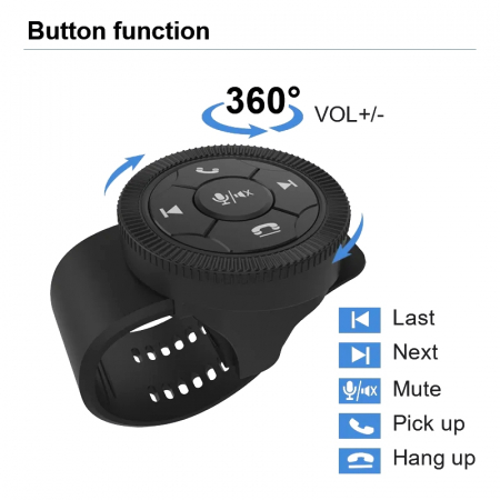 Comenzi Volan Navigatii Android Navi-IT Negru, Multimedia, Wireless, Bluetooth [2]