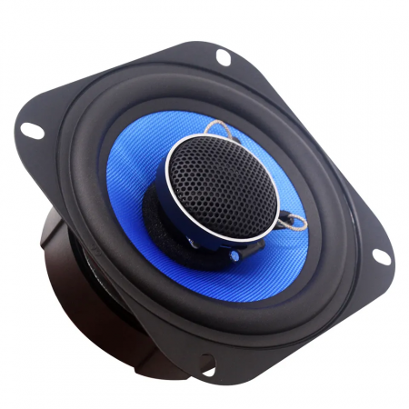 Set difuzoare coaxiale de 4 inch K-04, 12V, frecventa de 60HZ-20KHZ, voltaj 12V, RMS 50W, Neagra [3]