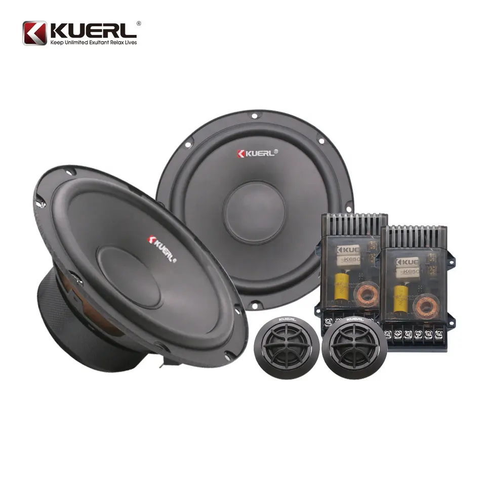 Set difuzoare componente de 6.5 inch K-6501, frecventa de 30HZ-120HZ, 90db, RMS 120W, Neagra [1]