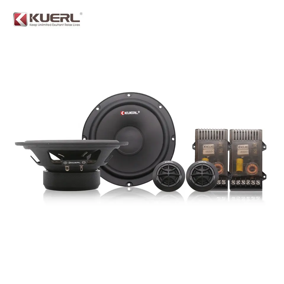 Set difuzoare componente de 6.5 inch K-6501, frecventa de 30HZ-120HZ, 90db, RMS 120W, Neagra [3]