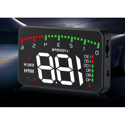 Ecran Head-Up Display, Proiector Parbriz, Afisare Multiple Informatii, Conexiune OBD2 [2]
