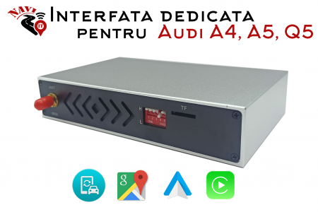 Carplay - Interfata NAVI-IT dedicata pentru Audi A4, A5, Q5, A8 MMI 2G, Carplay, Wireless, Android auto