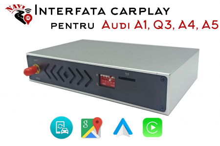 Carplay - Interfata NAVI-IT dedicata pentru Audi A1, Q3, A4, A5, A8 MMI 3G, Carplay, Wireless, Android auto