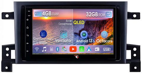 Grand Vitara (2005-2015) - Kit Navigatie GPS NAVI-IT, Suzuki Grand Vitara 4 GB RAM 32GB ROM, Display 7 inch, Carplay, Android 13 Bluetooth, Magazin Play, Camera Spate