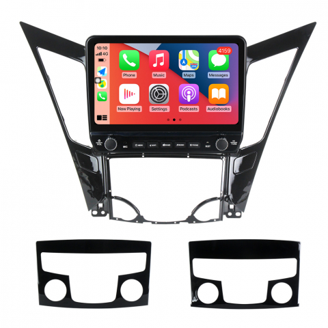 Sonata 2009-2014 - Navigatie dedicata Sonata 2009-2014 cu butoane rotative model 2024, 4 GB RAM 64 ROM, Quadcore, Android 13, Display QLED, 9", DSP, Carplay, Android Auto, Internet, Youtube , Waze , WI-FI