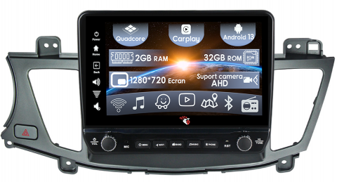 Kia - Navigatie dedicata K7 cadenza 2011-2015 cu butoane rotative model 2024, 9 Inch, 2GB RAM 32GB ROM, Quadcore, Android 13, WiFi, Bluetooth, Magazin Play