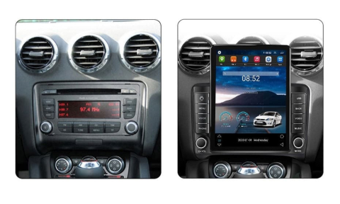 Navigati dedicata Audi TT 2006 - 2015, Tesla Style, 8GB RAM 128GB ROM, Octacore, Android 13, Display QLED 10.25", DSP, Carplay&Android Auto, SIM 4G, Ventilator Activ [1]