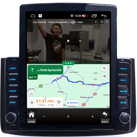 Navigati dedicata Chevrolet Aveo 2006-2012, Tesla Style, 8GB RAM 128GB ROM, Octacore, Android 13, Display QLED 10.25", DSP, Carplay&Android Auto, SIM 4G, Ventilator Activ [4]