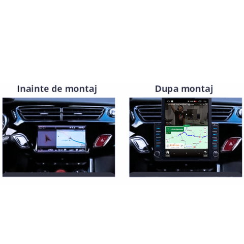 Navigati dedicata Citroen C3 2 2009-2016, Tesla Style, 8GB RAM 128GB ROM, Octacore, Android 13, Display QLED 10.25", DSP, Carplay&Android Auto, SIM 4G, Ventilator Activ [4]