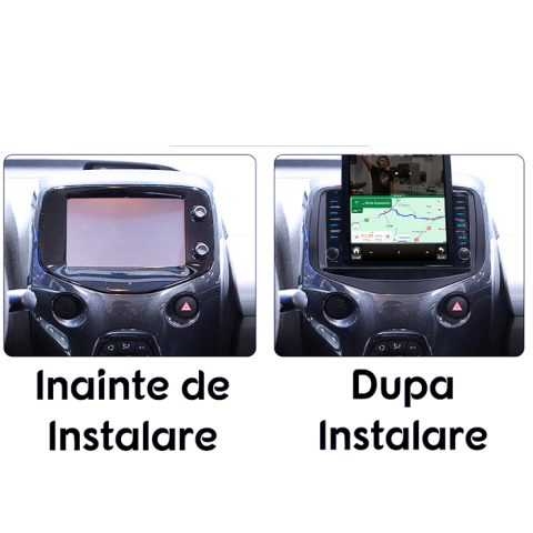Navigati dedicata Citroen C1 2016, Tesla Style, 8GB RAM 128GB ROM, Octacore, Android 13, Display QLED 10.25", DSP, Carplay&Android Auto, SIM 4G, Ventilator Activ [4]