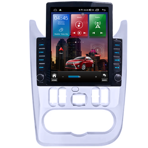 Dacia - Navigati dedicata Dacia&Renault 2009-2013, Tesla Style, 4GB RAM 64GB ROM, Quadcore, Android 13, Display QLED 10.25", DSP, Carplay&Android