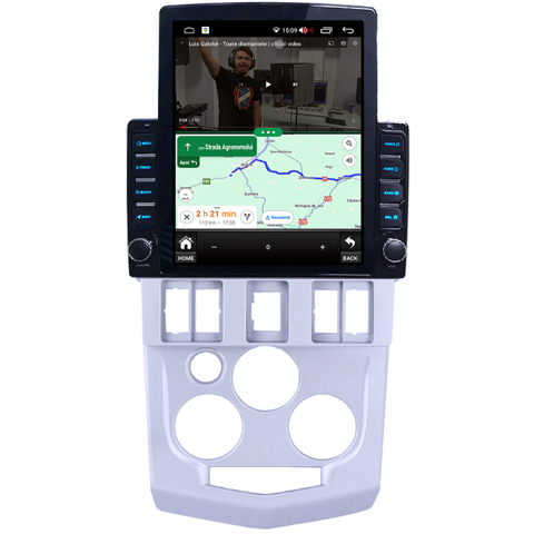 Navigati dedicata Dacia&Renault  2004-2009, Tesla Style, 8GB RAM 128GB ROM, Octacore, Android 13, Display QLED 10.25", DSP, Carplay&Android Auto, SIM 4G, Ventilator Activ [3]