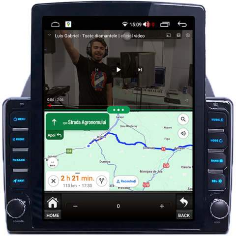 Ecosport - Navigati dedicata Ford Ecosport 2018-2023, Tesla Style, 4GB RAM 64GB ROM, Quadcore, Android 13, Display QLED 10.25", DSP, Carplay&Android