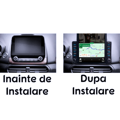 Navigati dedicata Ford Ecosport 2018-2023, Tesla Style, 8GB RAM 128GB ROM, Octacore, Android 13, Display QLED 10.25", DSP, Carplay&Android Auto, SIM 4G, Ventilator Activ [4]