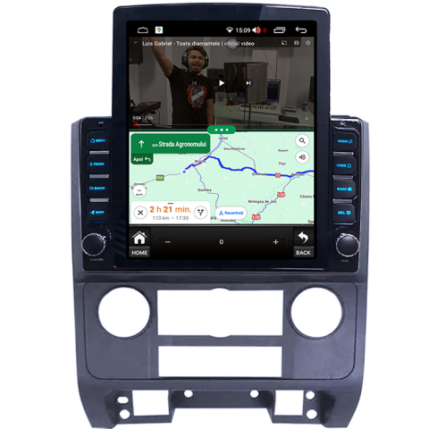Escape 2007-2012 - Navigati dedicata Ford Escape 2007-2012, Tesla Style, 4GB RAM 64GB ROM, Quadcore, Android 13, Display QLED 10.25", DSP, Carplay&Android
