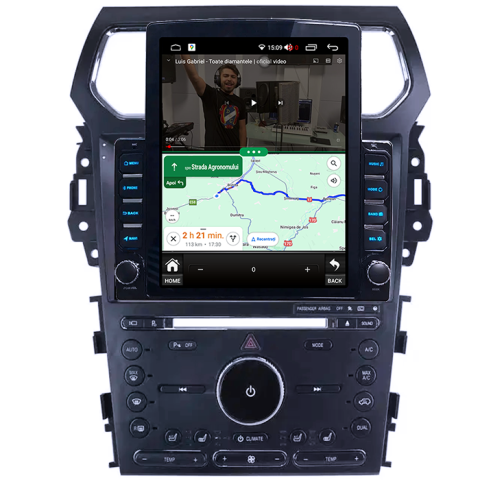 Ford Explorer 2011-2019 - Navigati dedicata Ford Explorer 2011-2019, Tesla Style, 4GB RAM 64GB ROM, Quadcore, Android 13, Display QLED 10.25", DSP, Carplay&Android