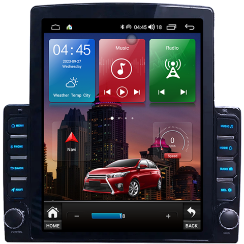 Volkswagen - Navigati dedicata Volkwagen Fox 2003-2016, Tesla Style, 4GB RAM 64GB ROM, Quadcore, Android 13, Display QLED 10.25", DSP, Carplay&Android