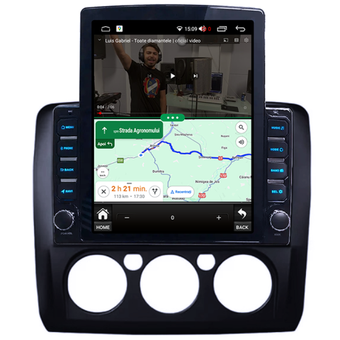 Navigati dedicata Ford Focus 2004-2011 Clima Manuala, Tesla Style, 8GB RAM 128GB ROM, Octacore, Android 13, Display QLED 10.25", DSP, Carplay&Android Auto, SIM 4G, Ventilator Activ [1]