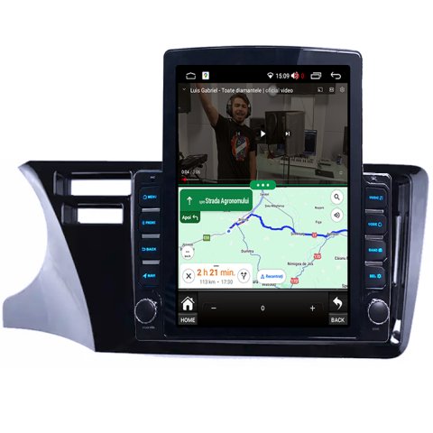 Navigati dedicata Honda City 2014, Tesla Style, 4GB RAM 64GB ROM, Quadcore, Android 13, Display QLED 10.25", DSP, Carplay&Android [3]