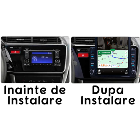 Navigati dedicata Honda City 2014, Tesla Style, 4GB RAM 64GB ROM, Quadcore, Android 13, Display QLED 10.25", DSP, Carplay&Android [4]