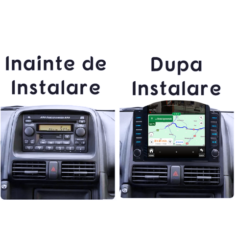 Navigati dedicata Honda CR-V II 2001-2006, Tesla Style, 8GB RAM 128GB ROM, Octacore, Android 13, Display QLED 10.25", DSP, Carplay&Android Auto, SIM 4G, Ventilator Activ [4]