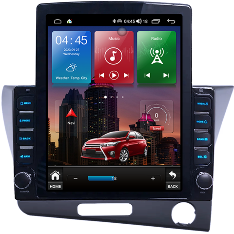 Navigatii Dedicate - Navigati dedicata Honda CR-Z, Tesla Style, 4GB RAM 64GB ROM, Quadcore, Android 13, Display QLED 10.25", DSP, Carplay&Android
