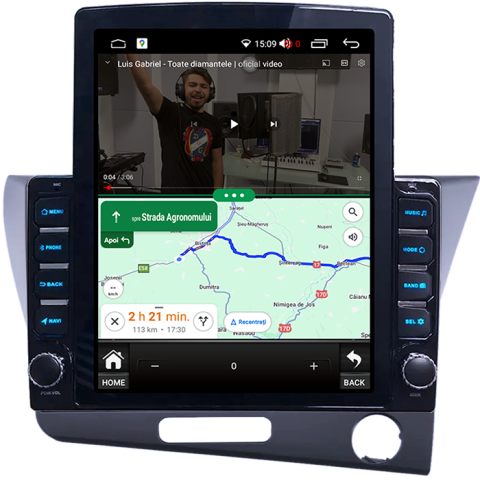 Navigati dedicata Honda CR-Z, Tesla Style, 4GB RAM 64GB ROM, Quadcore, Android 13, Display QLED 10.25", DSP, Carplay&Android [3]
