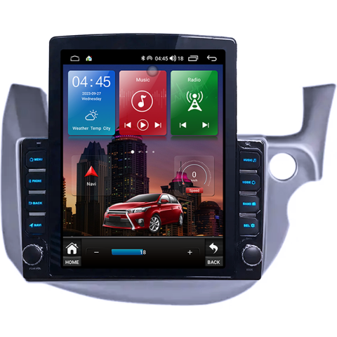 Navigatii Dedicate - Navigati dedicata Honda Fit 2008-2013, Tesla Style, 4GB RAM 64GB ROM, Quadcore, Android 13, Display QLED 10.25", DSP, Carplay&Android