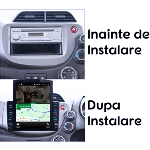 Navigati dedicata Honda Fit 2008-2013, Tesla Style, 4GB RAM 64GB ROM, Quadcore, Android 13, Display QLED 10.25", DSP, Carplay&Android [4]