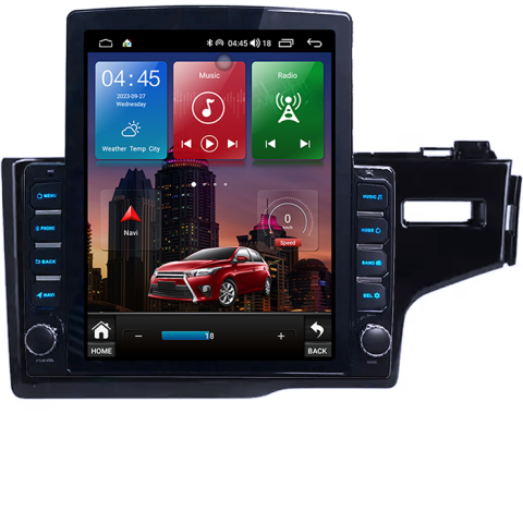Navigatii Dedicate - Navigati dedicata Honda Fit 2014, Tesla Style, 4GB RAM 64GB ROM, Quadcore, Android 13, Display QLED 10.25", DSP, Carplay&Android