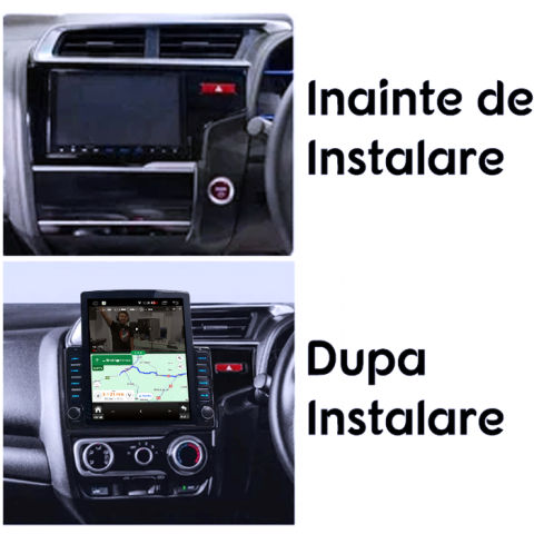 Navigati dedicata Honda Fit 2014, Tesla Style, 4GB RAM 64GB ROM, Quadcore, Android 13, Display QLED 10.25", DSP, Carplay&Android [4]