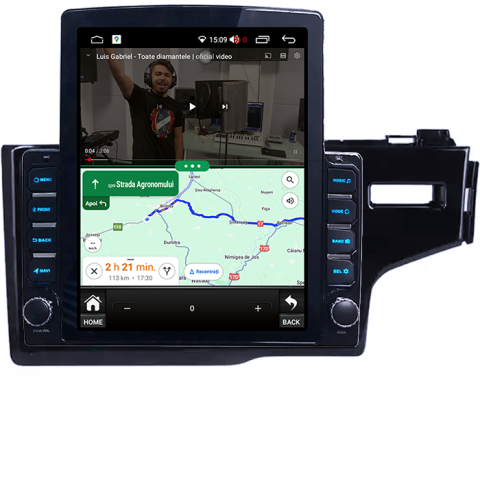 Navigati dedicata Honda Fit 2014, Tesla Style, 8GB RAM 128GB ROM, Octacore, Android 13, Display QLED 10.25", DSP, Carplay&Android Auto, SIM 4G, Ventilator Activ [3]