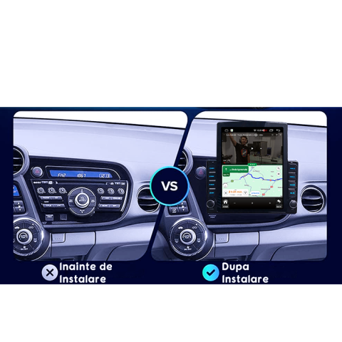 Navigati dedicata Honda Insight 2009 - 2014, Tesla Style, 4GB RAM 64GB ROM, Quadcore, Android 13, Display QLED 10.25", DSP, Carplay&Android [4]