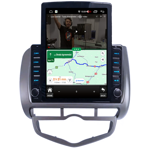Navigati dedicata Honda Jazz City 2002-2007, Tesla Style, 8GB RAM 128GB ROM, Octacore, Android 13, Display QLED 10.25", DSP, Carplay&Android Auto, SIM 4G, Ventilator Activ [3]