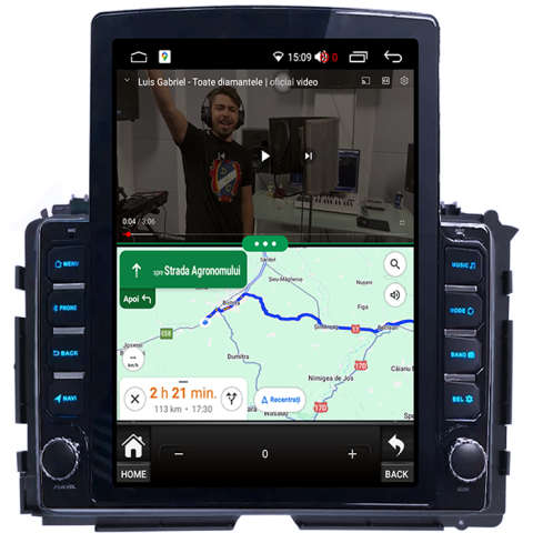 Navigati dedicata Honda Vezel, Tesla Style, 4GB RAM 64GB ROM, Quadcore, Android 13, Display QLED 10.25", DSP, Carplay&Android [3]