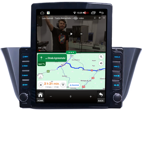 Iveco - Navigati dedicata Iveco Daily 2007-2014, Tesla Style, 4GB RAM 64GB ROM, Quadcore, Android 13, Display QLED 10.25", DSP, Carplay&Android