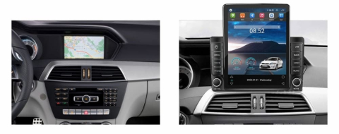 Navigati dedicata Mercedes-Benz  C-Class W204 2011 - 2014, Tesla Style, 8GB RAM 128GB ROM, Octacore, Android 13, Display QLED 10.25", DSP, Carplay&Android Auto, SIM 4G, Ventilator Activ [1]
