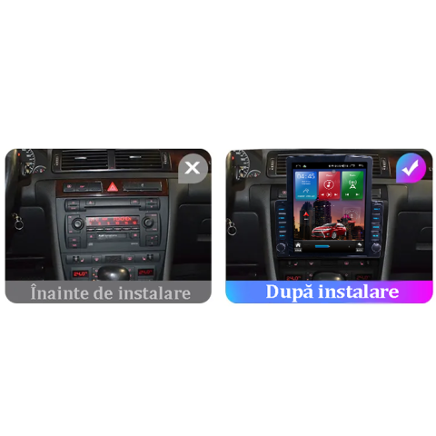 Navigati dedicata Audi A6 1997-2005, Tesla Style, 4GB RAM 64GB ROM, Quadcore, Android 13, Display QLED 10.25", DSP, Carplay&Android Auto [3]