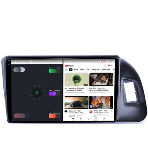 Navigati dedicata Q5 2010-2018, Chorus Ecran Rosu, 4GB RAM 64GB ROM, Procesor Qualcomm Octacore, Android 14, Rezolutie 2K, Display QLED 9", DSP, Carplay&Android Auto, SIM 4G [2]